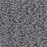 11/0 Miyuki Seed Beads Silver Grey Luster #0368